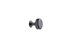 Knop villa round ø30x20 zamak zwart